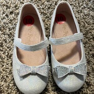Cynthia Rowley Sparkling Silver Kids Dress Shoes